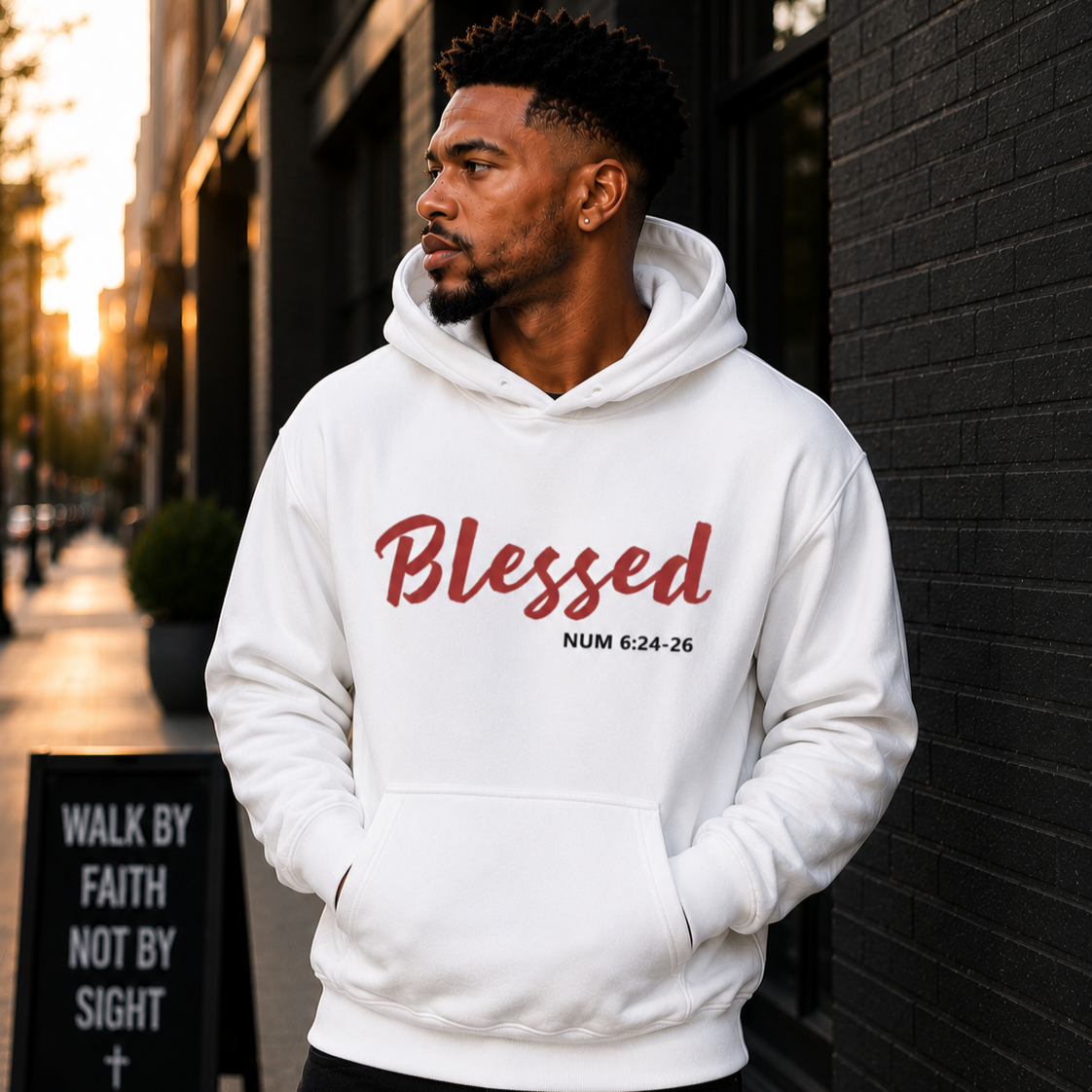 Blessed Hoodie – White Edition